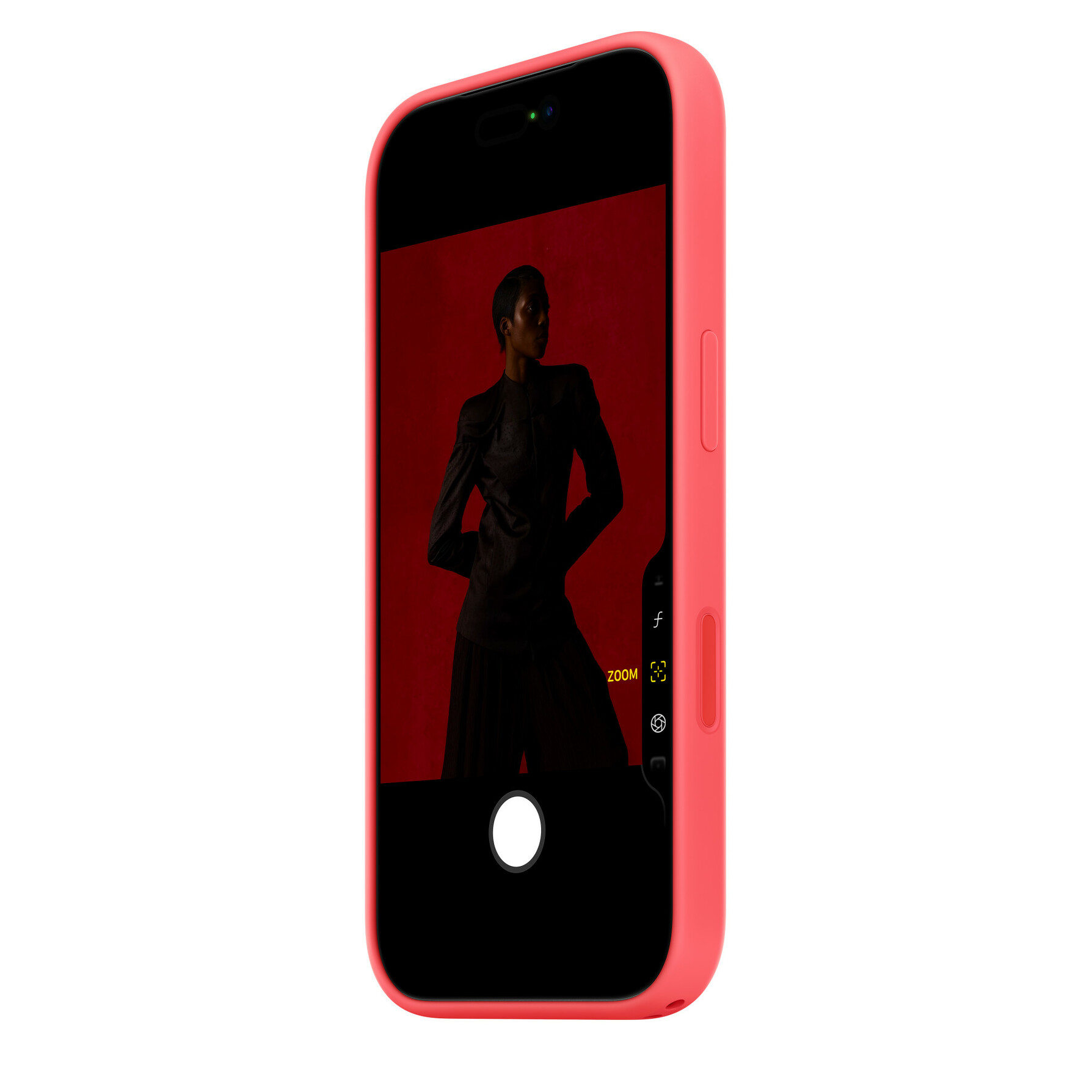 Zdjęcie do “Apple iPhone 17 Pro Silicone Case with MagSafe – Bright Guava”.