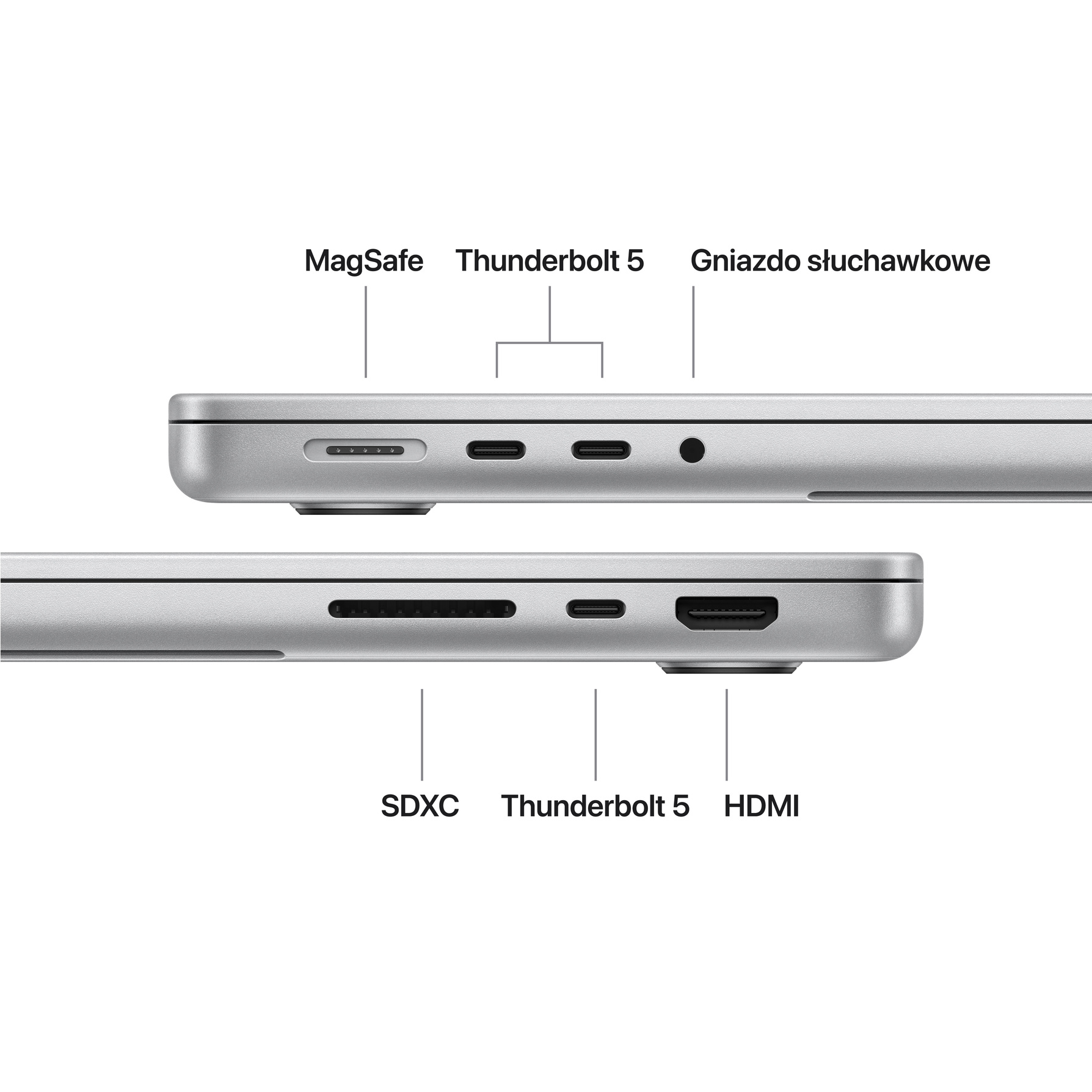 Zdjęcie do “Apple MacBook Pro 14", 18-rdzeniowy procesor M5 Pro (GPU 20 rdzeni), RAM 24 GB, 2TB SSD - Srebrny”.