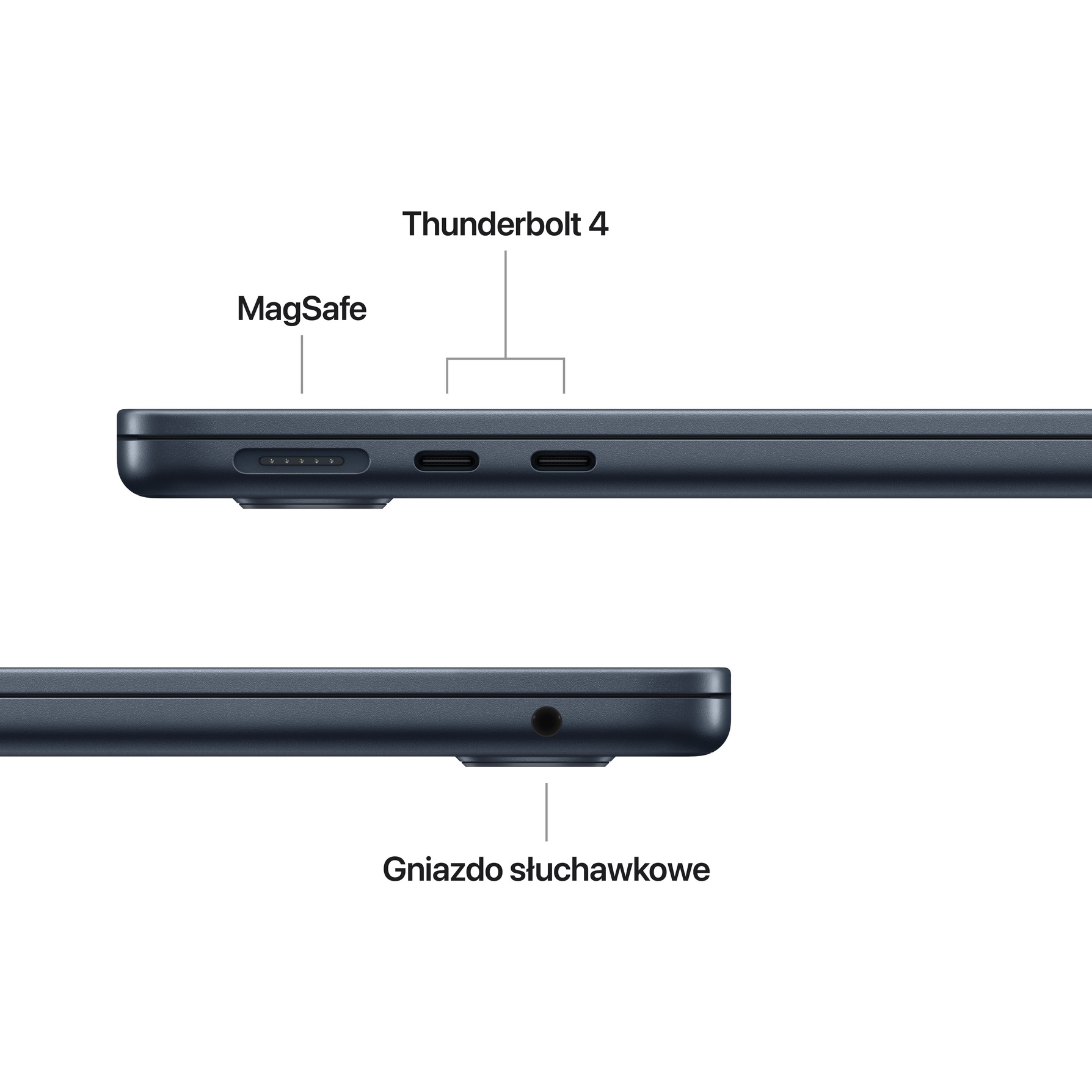 Zdjęcie do “Apple MacBook Air 13", 10-rdzeniowy procesor M5 (GPU 10 rdzeni), RAM 16 GB, 1TB SSD, 70W - Północ”.