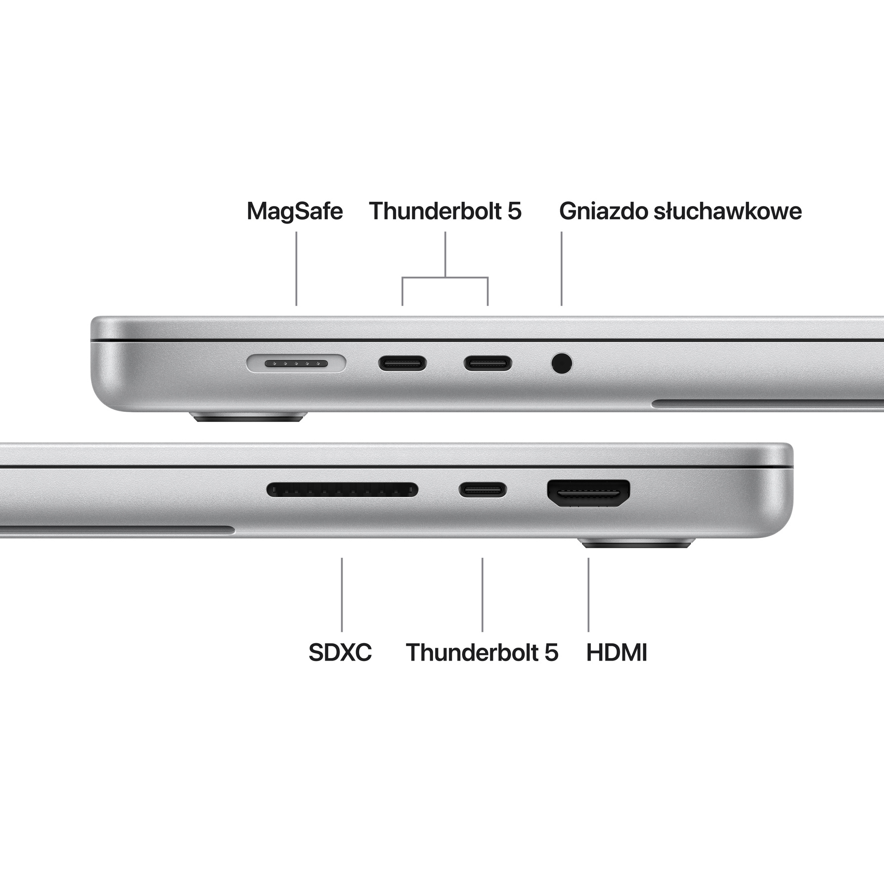 Zdjęcie do “Apple MacBook Pro 16", 18-rdzeniowy procesor M5 Max (GPU 40 rdzeni), RAM 64 GB, 2TB SSD, klawiatura US - Srebrny”.