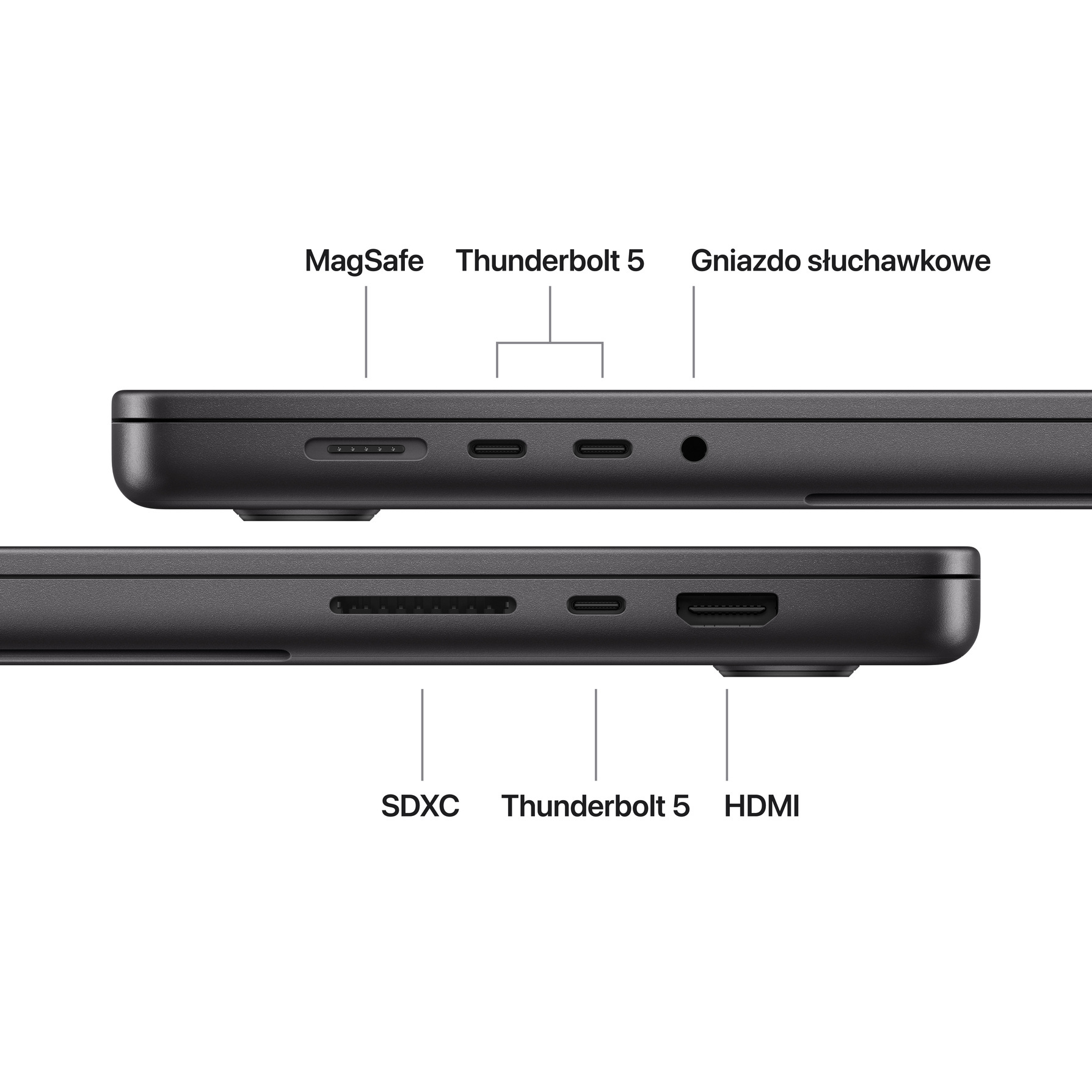 Zdjęcie do “Apple MacBook Pro 16", 18-rdzeniowy procesor M5 Pro (GPU 20 rdzeni), RAM 24 GB, 2TB SSD, 96W - Gwiezdna Czerń”.