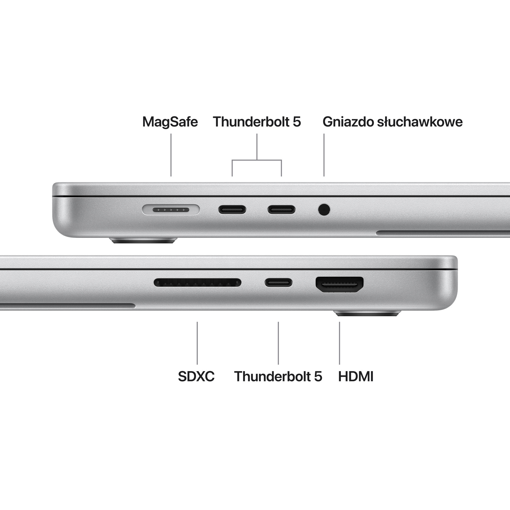 Zdjęcie do “Apple MacBook Pro 16", 18-rdzeniowy procesor M5 Pro (GPU 20 rdzeni), RAM 64 GB, 1TB SSD, 140W - Srebrny”.