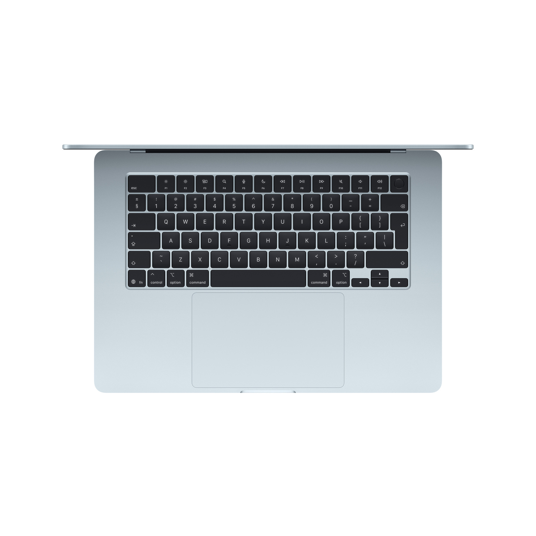 Zdjęcie do “Apple MacBook Air 15", 10-rdzeniowy procesor M5 (GPU 10 rdzeni), RAM 16 GB, 512GB SSD, 70W, klawiatura US - Błękitny”.
