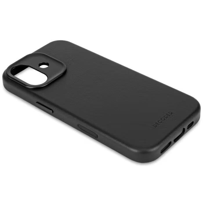 Zdjęcie do “DECODED Leather MagSafe czarny - etui iPhone 17”.