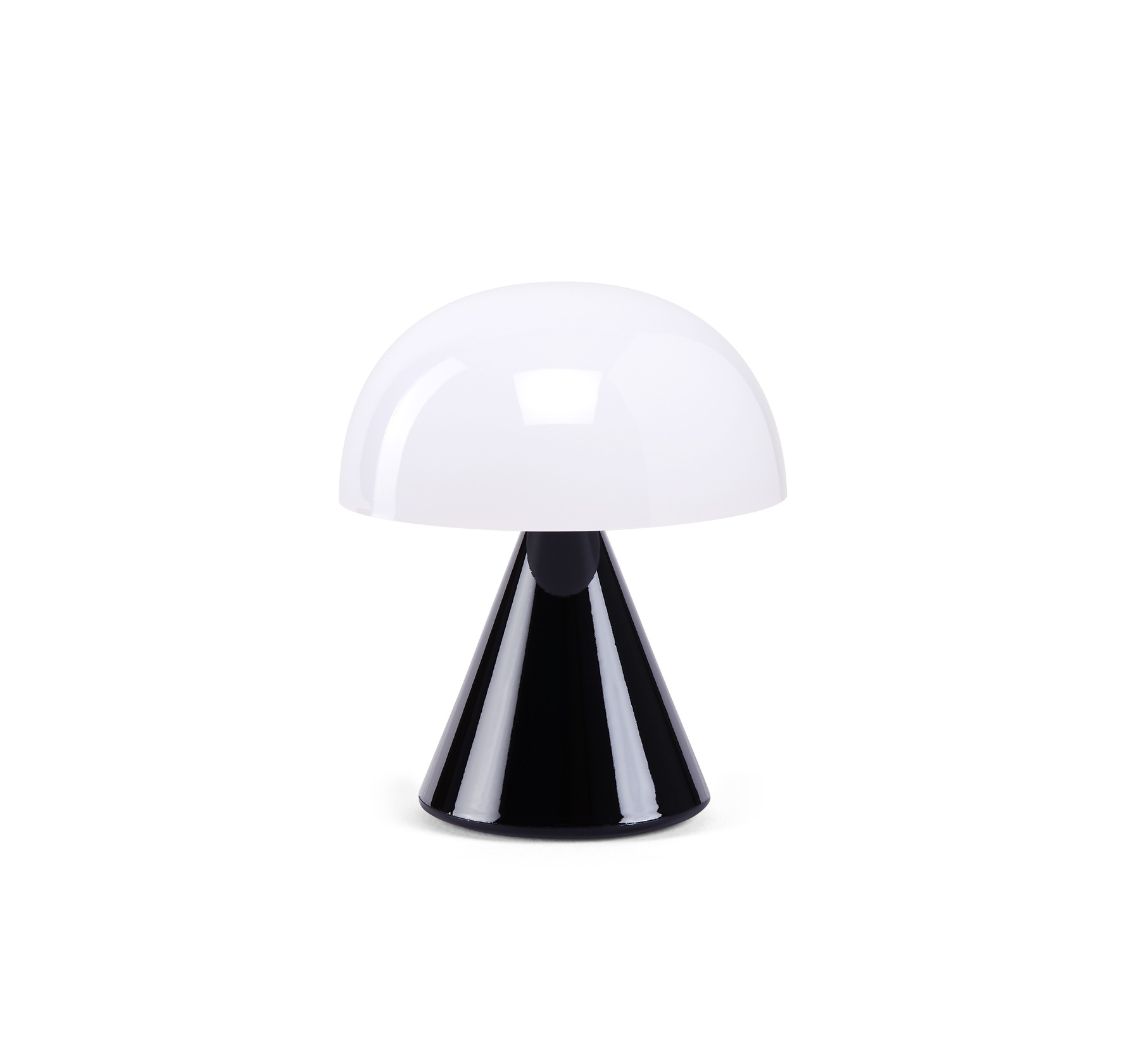 Zdjęcie do “Lexon Mina Mini czarny połysk - lampa LED”.