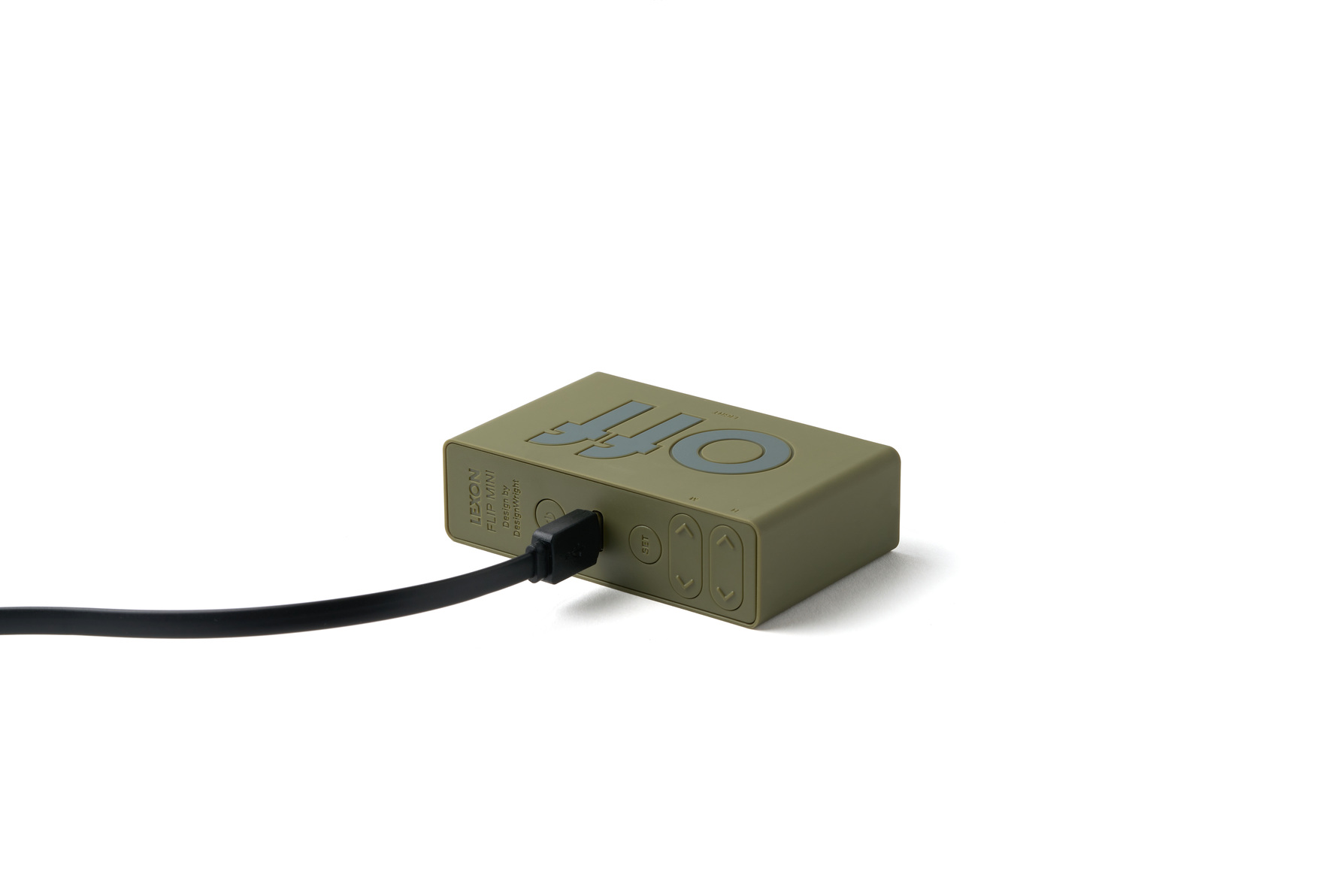 Zdjęcie do “Lexon Flip Mini khaki - budzik”.