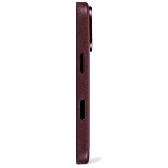 Zdjęcie do “DECODED Leather MagSafe burgundowy - etui iPhone 17 Pro Max”.