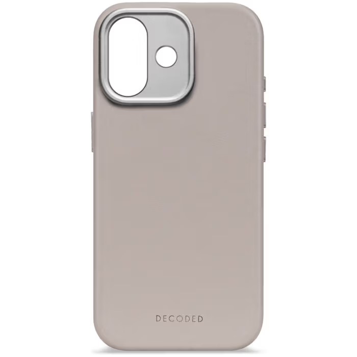 Zdjęcie do “DECODED Leather MagSafe beżowy - etui iPhone 17”.