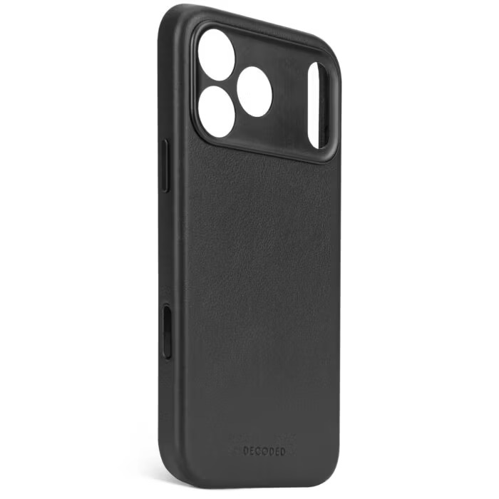 Zdjęcie do “DECODED Leather MagSafe czarny - etui iPhone 17 Pro”.