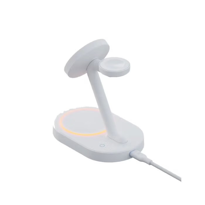 Zdjęcie do “Bazic GoMag Station 2 3w1 MagSafe Fast Charging biały - Ładowarka indukcyjna”.