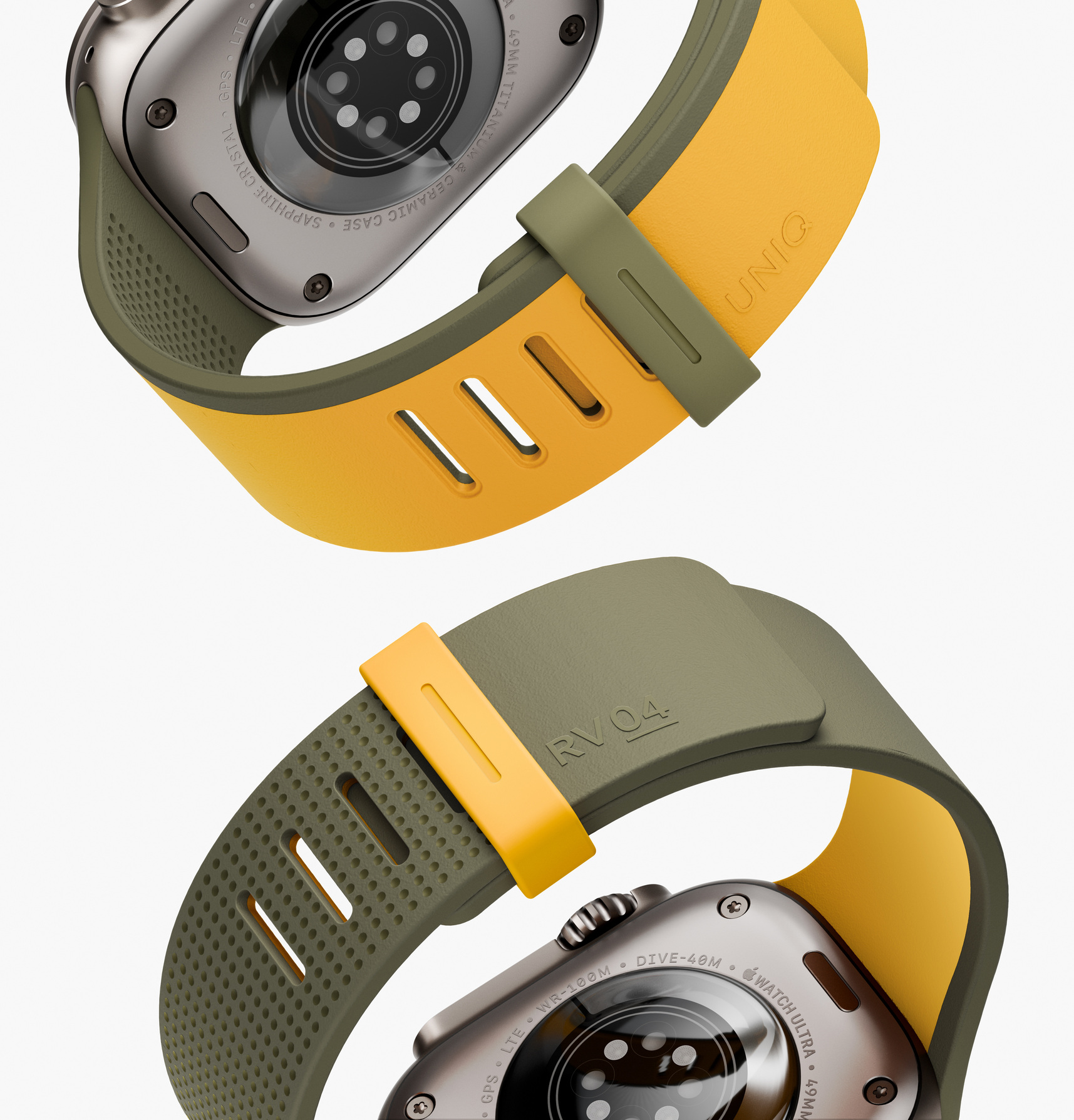 Zdjęcie do “UNIQ Revix IV Reversible Magnetic żółty-zielony - pasek Apple Watch 49/46/45/44mm”.