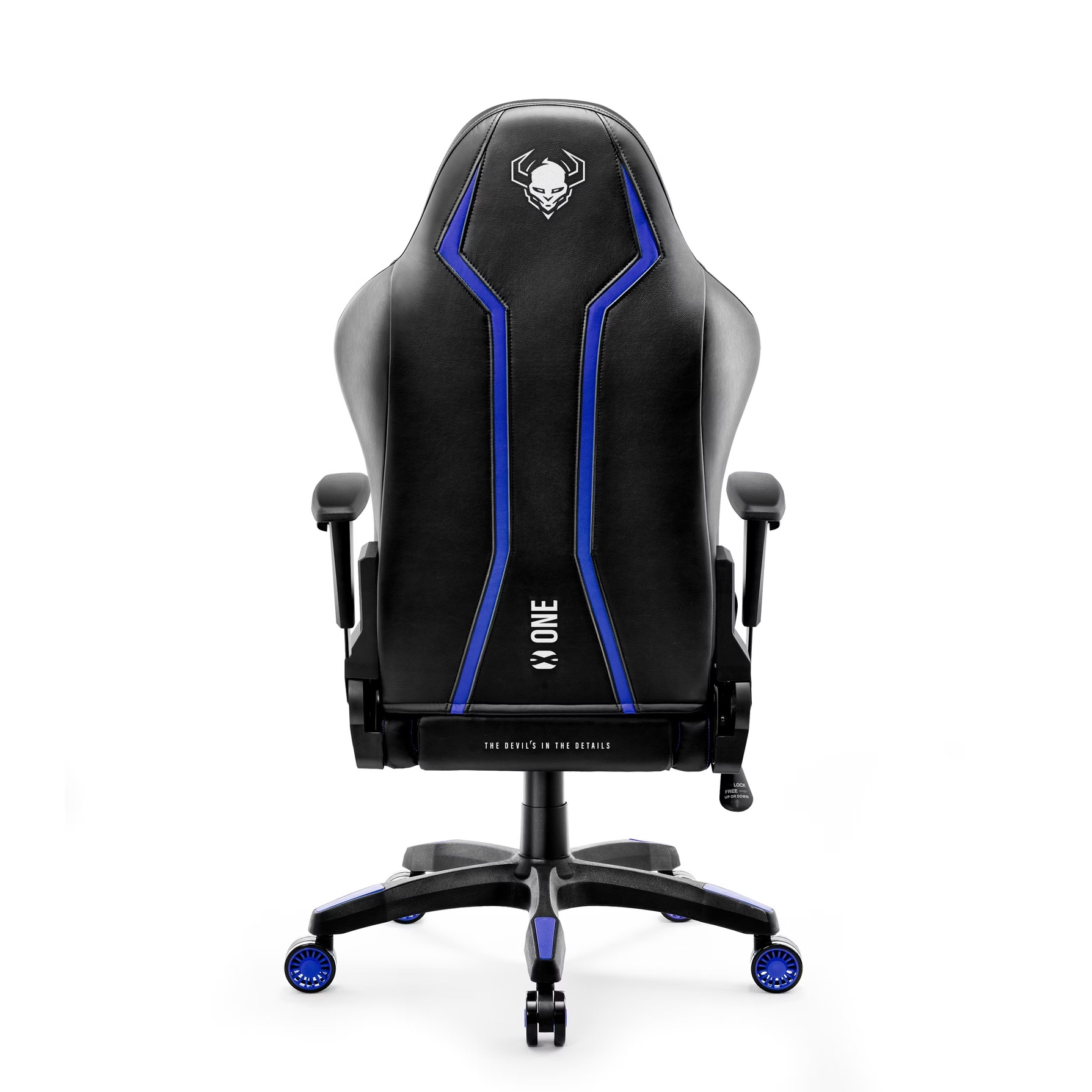 Zdjęcie do “Diablo Chairs X-One 2.0 Normal Size czarno-niebieski - fotel gamingowy”.