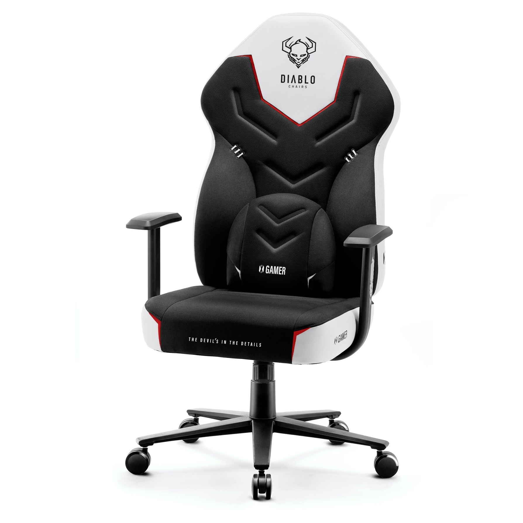 Zdjęcie do “Diablo Chairs X-Gamer 2.0 Normal Size biały - fotel gamingowy”.