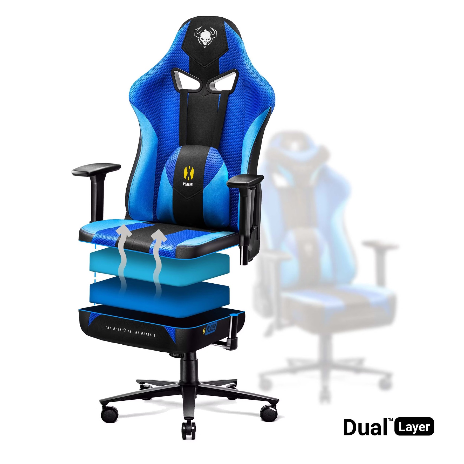 Zdjęcie do “Diablo Chairs X-Player 2.0 King Size czarny - fotel gamingowy”.