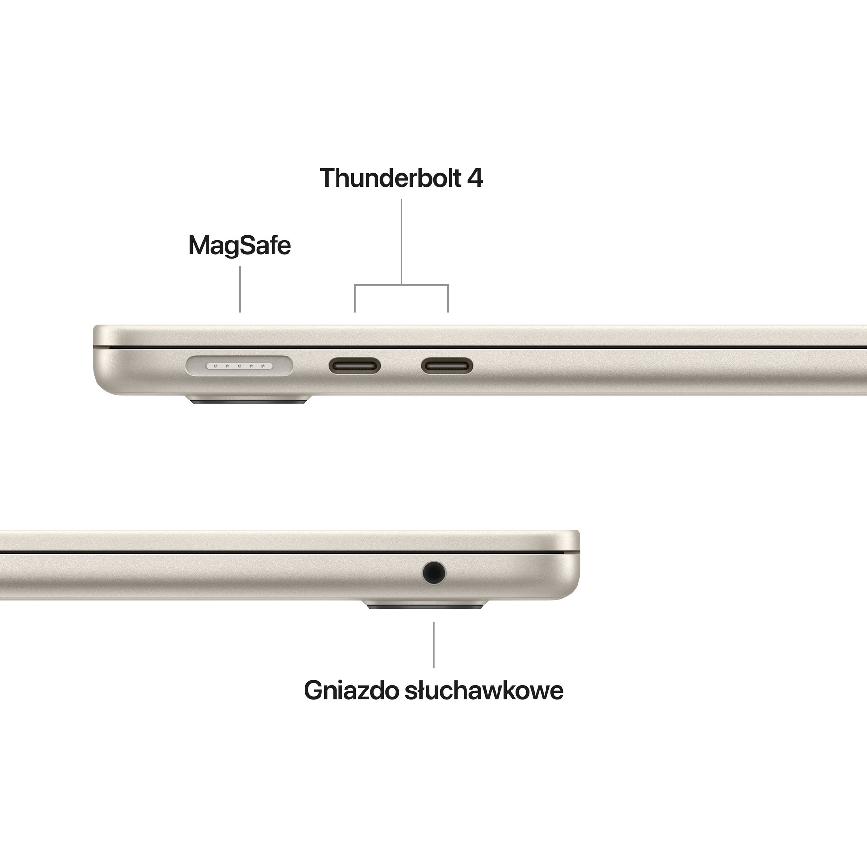 Zdjęcie do “Apple MacBook Air 13", 10-rdzeniowy procesor M5 (GPU 8 rdzeni), RAM 16 GB, 512GB SSD, klawiatura US - Księżycowa Poświata Kopia”.