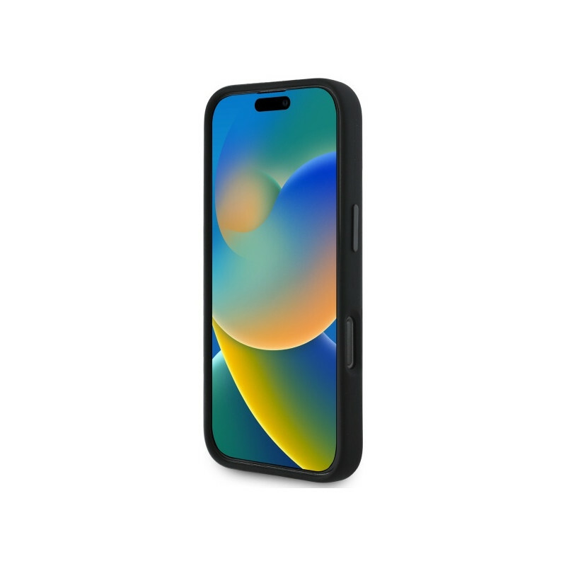 Zdjęcie do “BMW Silicone Hexagon Blue MS czarny - etui iPhone 16 Pro Max”.
