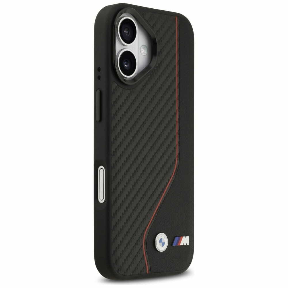Zdjęcie do “BMW M Carbon Line Logo MS czerwony - etui iPhone 17”.