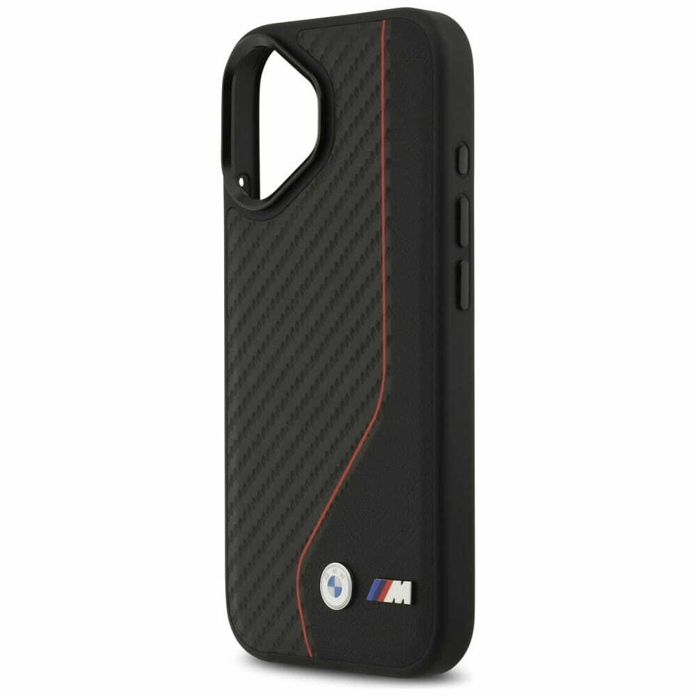Zdjęcie do “BMW M Carbon Line Logo MS czerwony - etui iPhone 17”.