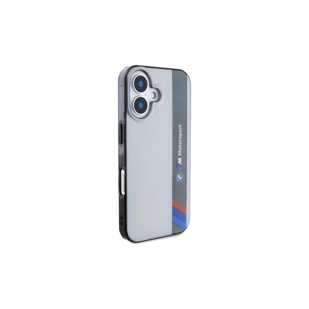 Zdjęcie do “BMW Motorsport IML Vertical Stripe szary - etui iPhone 16”.