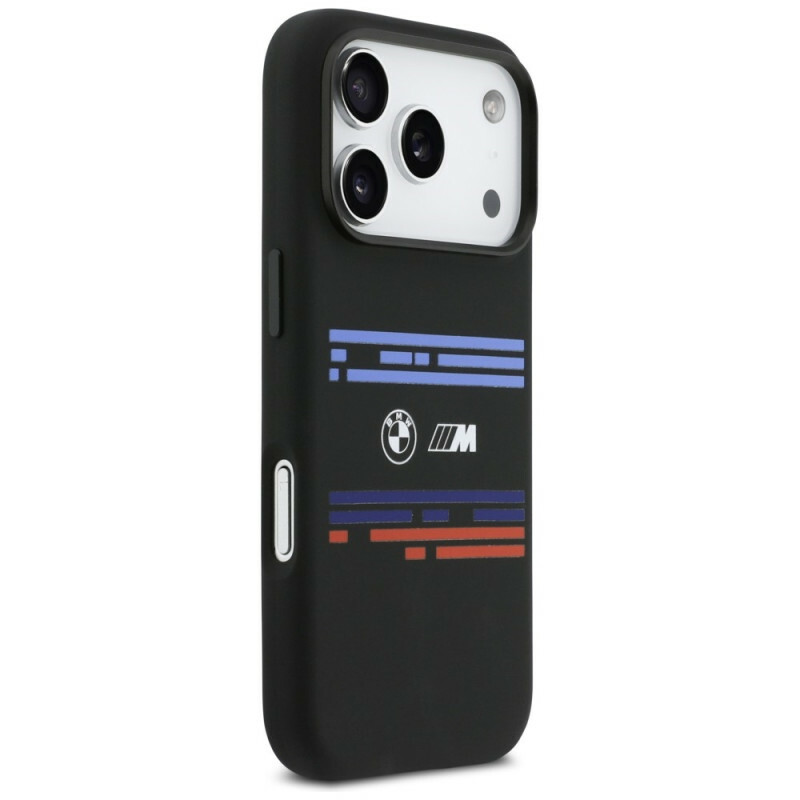 Zdjęcie do “BMW M Silicon Horizontal Line MS czarny - etui iPhone 17 Pro”.
