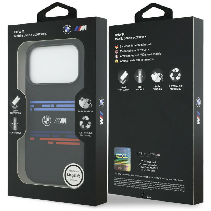 Zdjęcie do “BMW M Silicon Horizontal Line MS czarny - etui iPhone 17 Pro”.