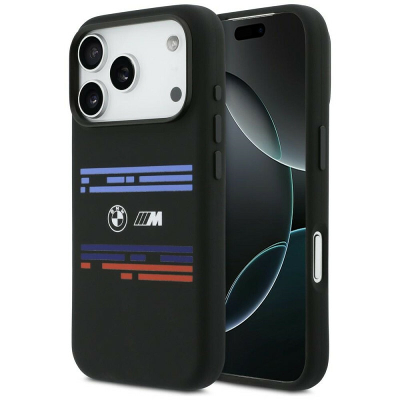 Zdjęcie do “BMW M Silicon Horizontal Line MS czarny - etui iPhone 17 Pro”.