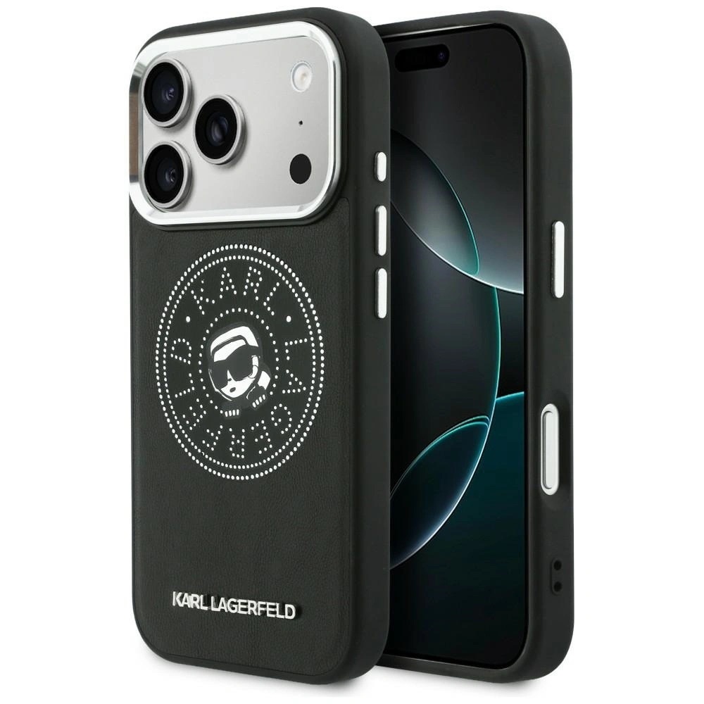 Zdjęcie do “Karl Lagerfeld Point Karl Sketch MS czarny - etui iPhone 17 Pro”.
