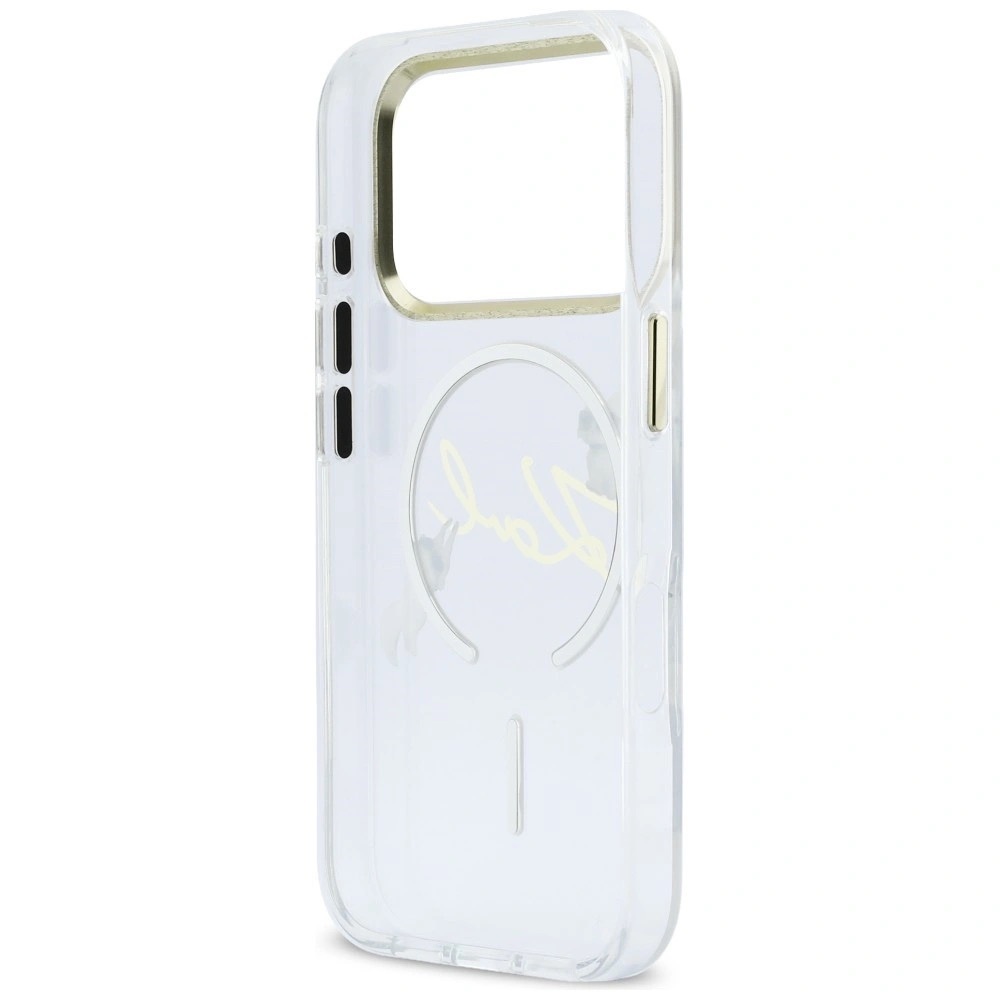 Zdjęcie do “Karl Lagerfeld IML Choupettes Karl Script Logo MS przezroczysty - etui iPhone 17 Pro Max”.