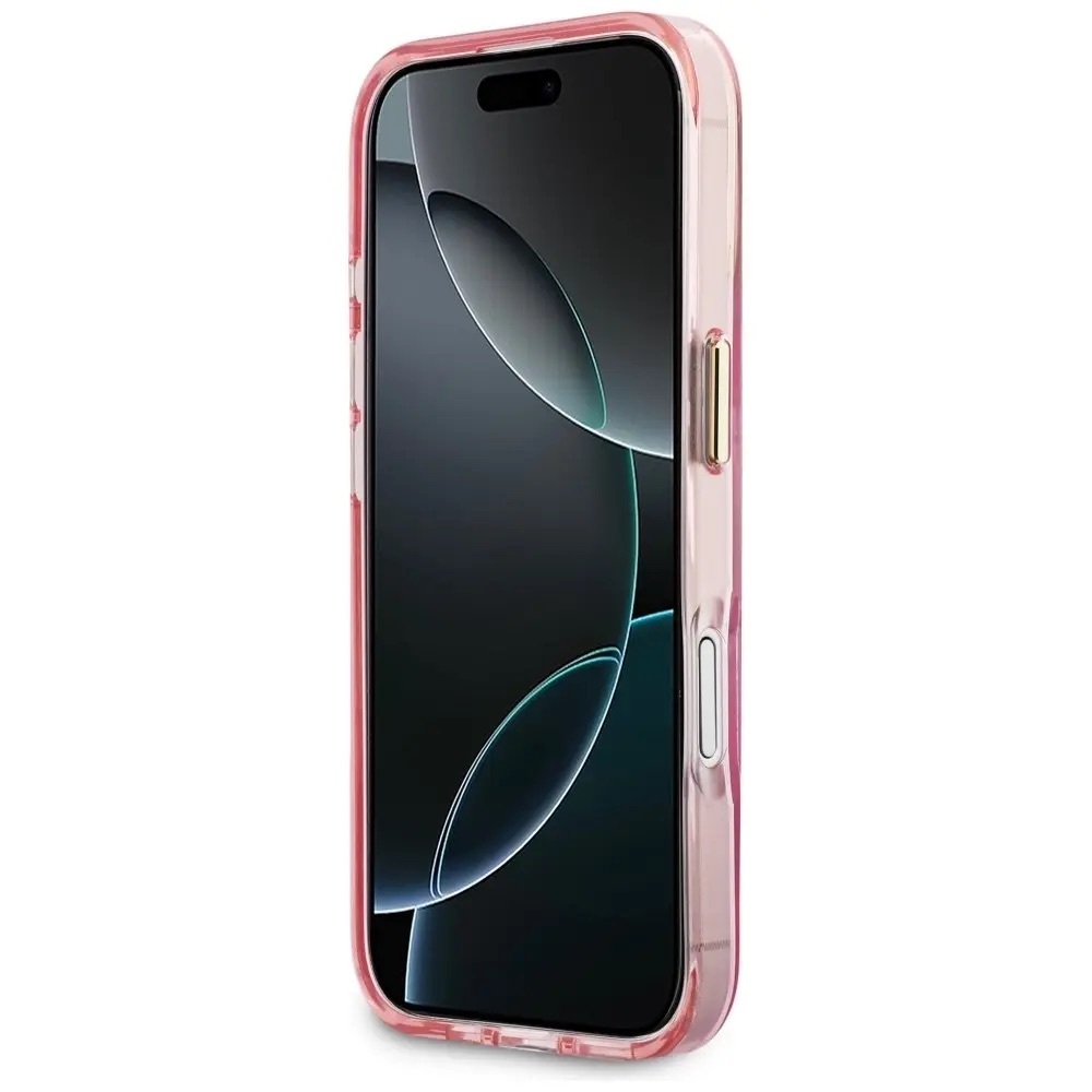 Zdjęcie do “Karl Lagerfeld IML Choupettes Karl Script Logo MS różowy - etui iPhone 17”.