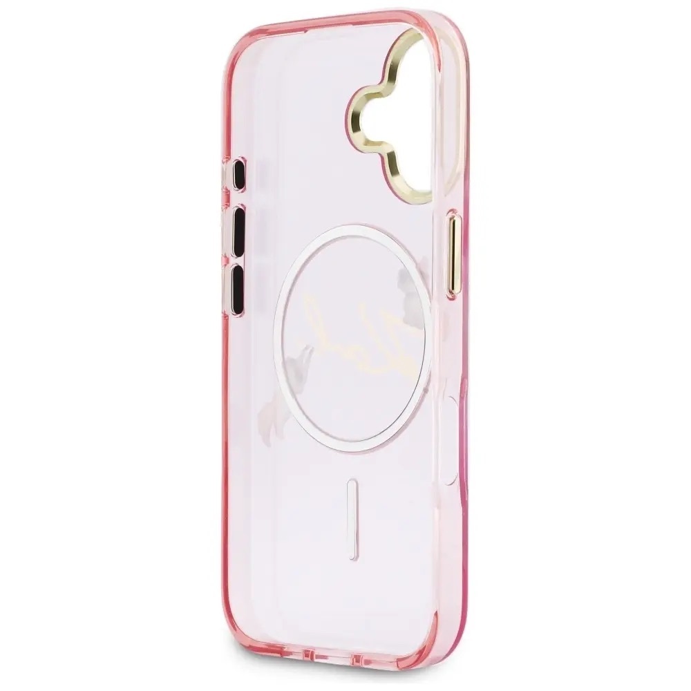 Zdjęcie do “Karl Lagerfeld IML Choupettes Karl Script Logo MS różowy - etui iPhone 17”.