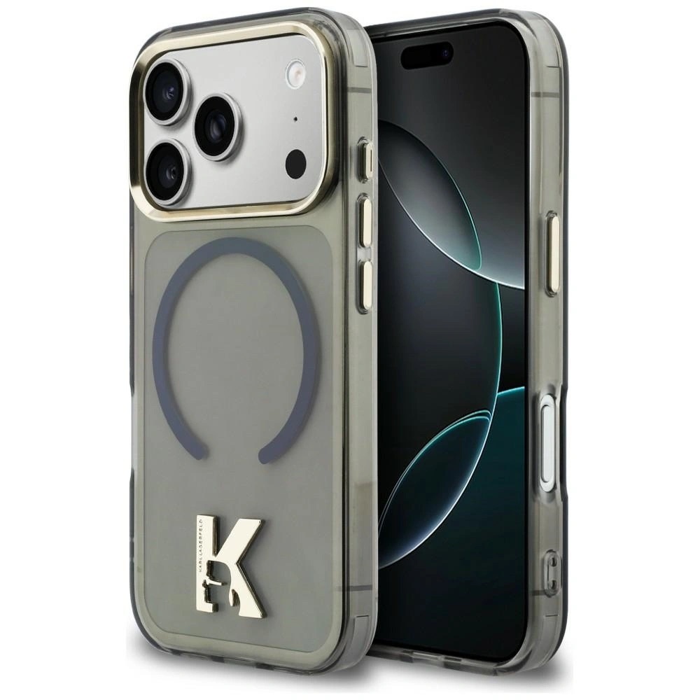 Zdjęcie do “Karl Lagerfeld IML K Head Logo MS czarny - etui iPhone 17 Pro”.