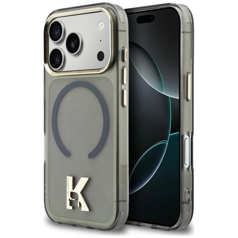 Zdjęcie do “Karl Lagerfeld IML K Head Logo MS czarny - etui iPhone 17 Pro Max”.