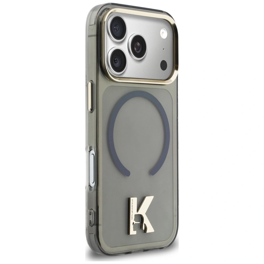 Zdjęcie do “Karl Lagerfeld IML K Head Logo MS czarny - etui iPhone 17 Pro Max”.