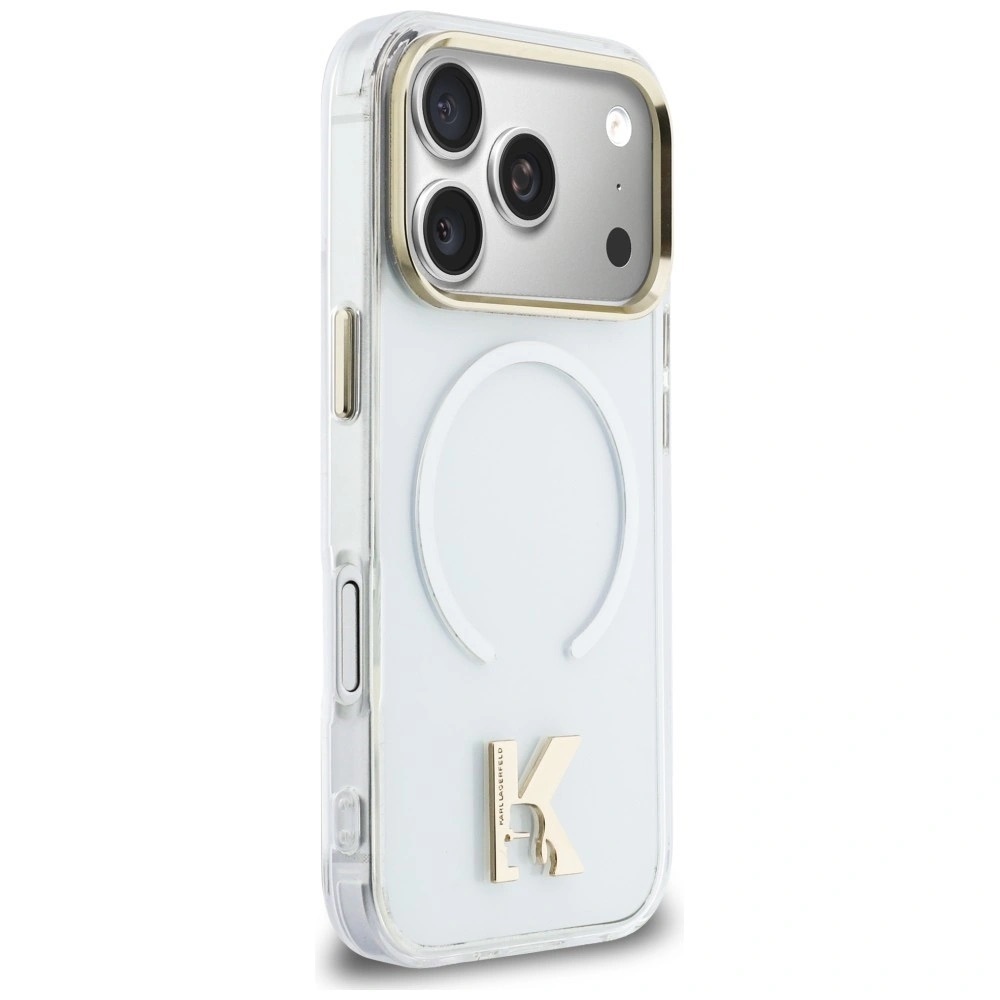 Zdjęcie do “Karl Lagerfeld IML K Head Logo MS przezroczysty - etui iPhone 17”.