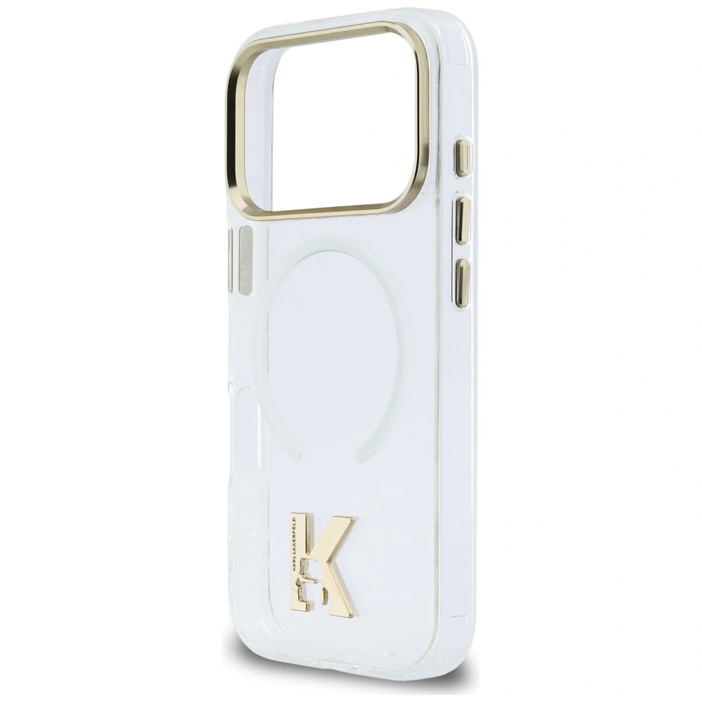 Zdjęcie do “Karl Lagerfeld IML K Head Logo MS przezroczysty - etui iPhone 17”.