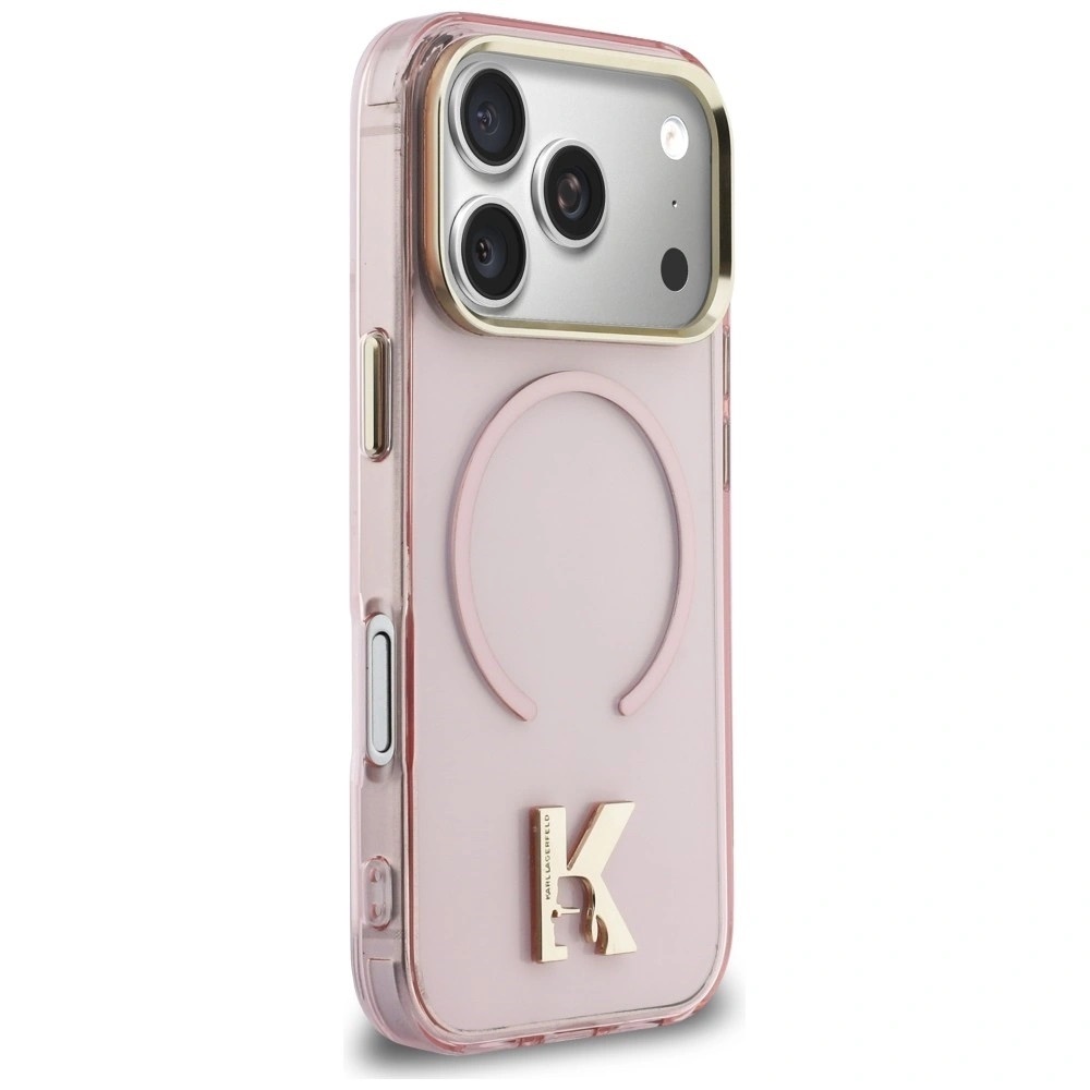 Zdjęcie do “Karl Lagerfeld IML K Head Logo MS różowy - etui iPhone 17 Pro Max”.