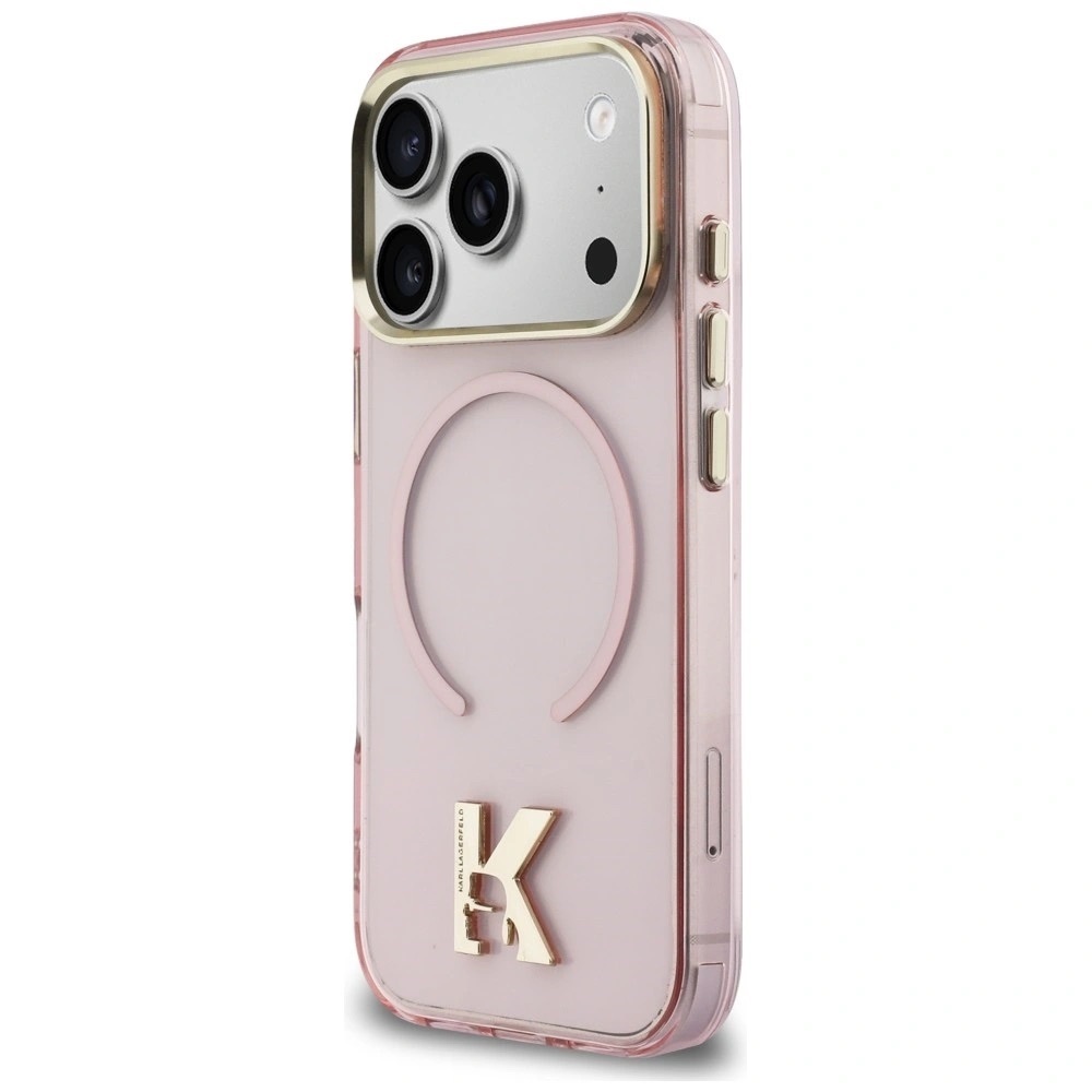 Zdjęcie do “Karl Lagerfeld IML K Head Logo MS różowy - etui iPhone 17 Pro Max”.