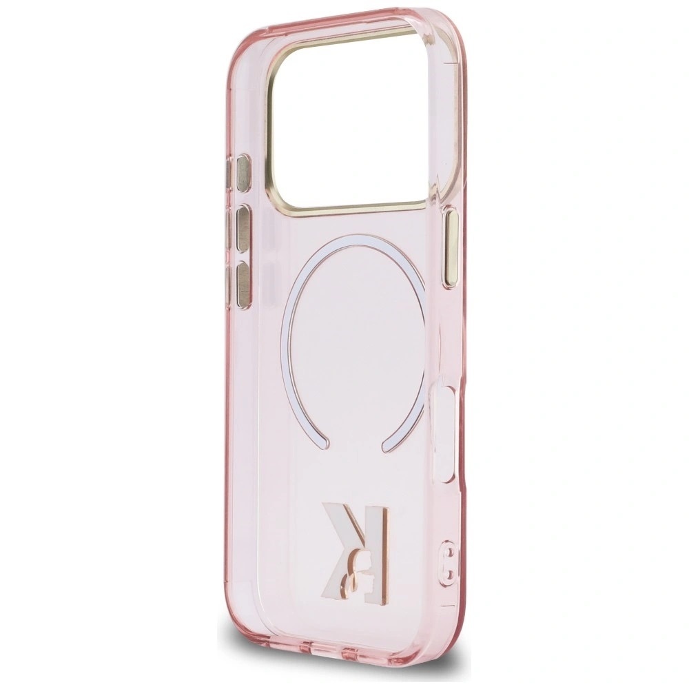 Zdjęcie do “Karl Lagerfeld IML K Head Logo MS różowy - etui iPhone 17 Pro Max”.