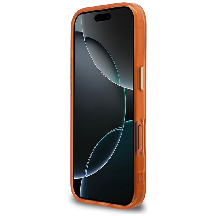Zdjęcie do “Karl Lagerfeld IML K Head Logo MS pomarańczowy - etui iPhone 17 Pro”.