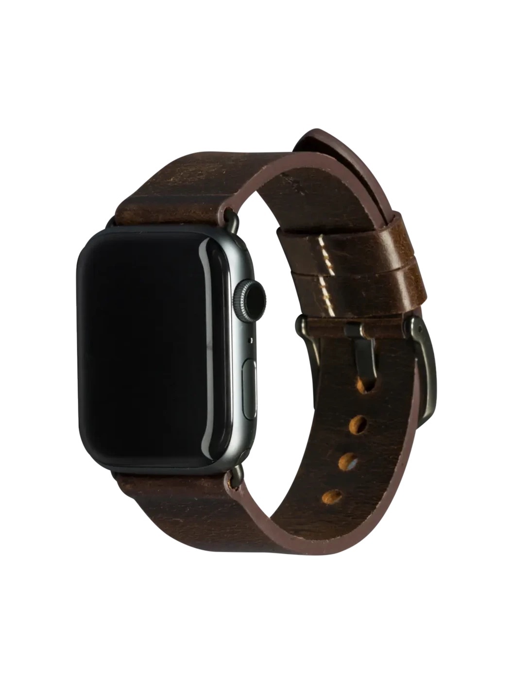 Zdjęcie do “dBramante Bornholm Dark Brown/Space Grey - pasek Apple Watch 42/44/45mm - Produkt otwarty”.