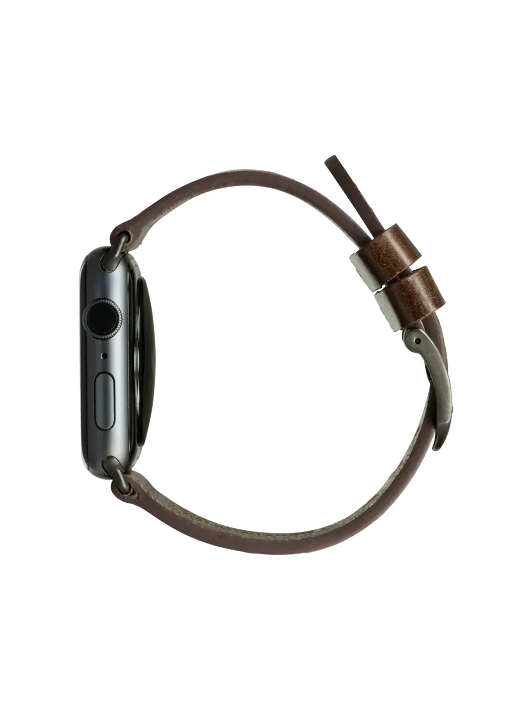 Zdjęcie do “dBramante Bornholm Dark Brown/Space Grey - pasek Apple Watch 42/44/45mm - Produkt otwarty”.