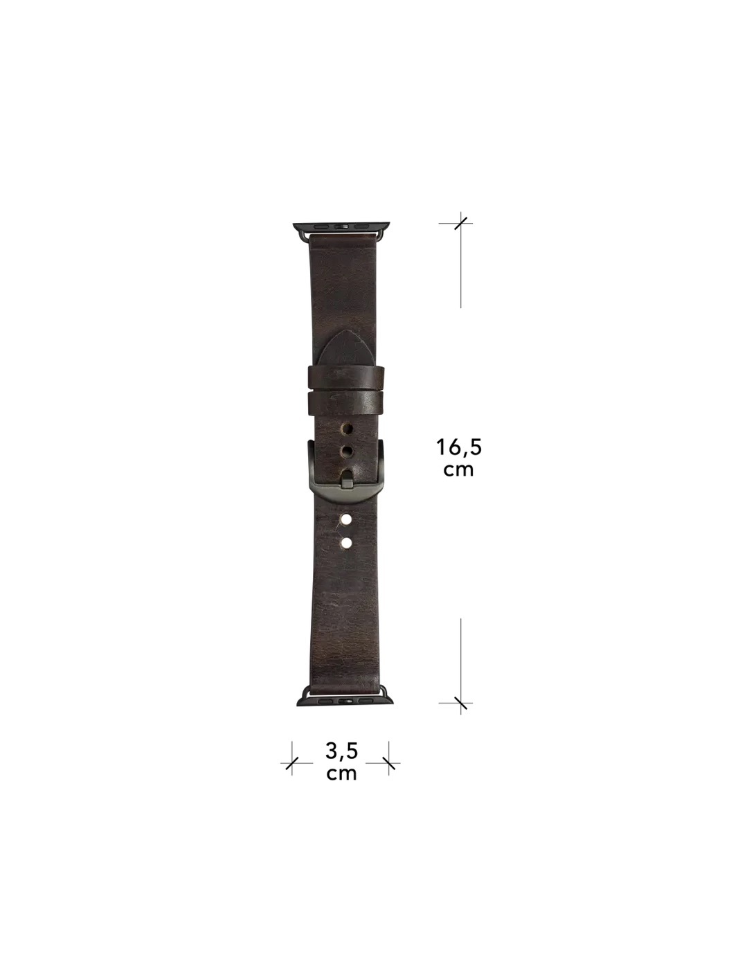 Zdjęcie do “dBramante Bornholm Dark Brown/Space Grey - pasek Apple Watch 42/44/45mm - Produkt otwarty”.
