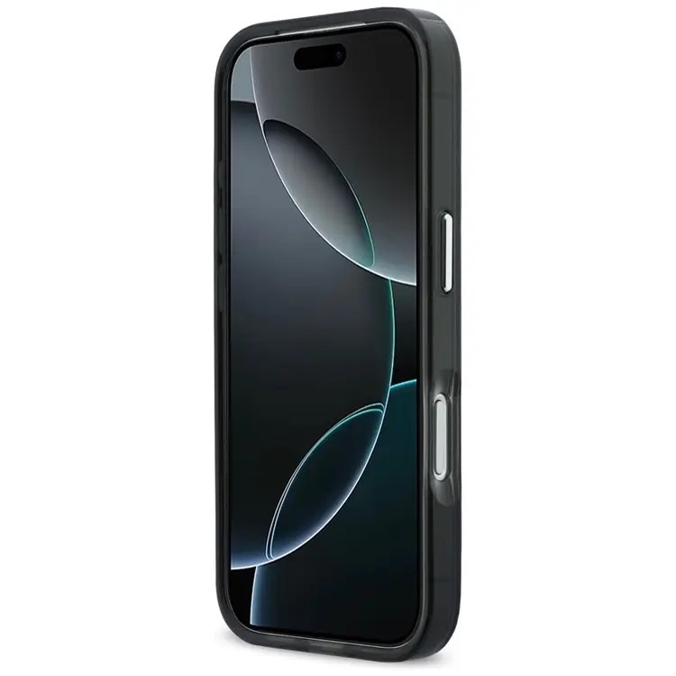 Zdjęcie do “Karl Lagerfeld IML Karl Choupette Peekaboo Logo MS czarny - etui iPhone 17 Pro”.