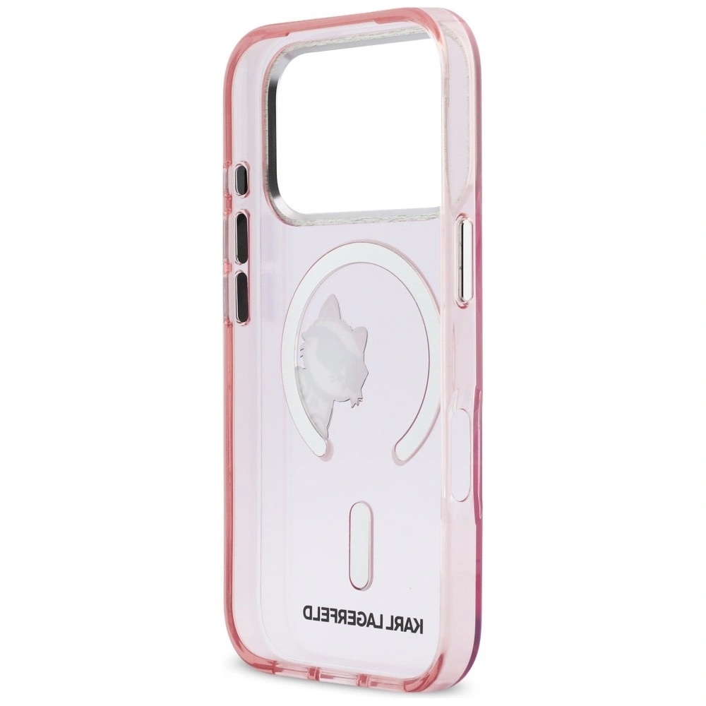 Zdjęcie do “Karl Lagerfeld IML Peekaboo MS różowy - etui iPhone 17 Pro”.