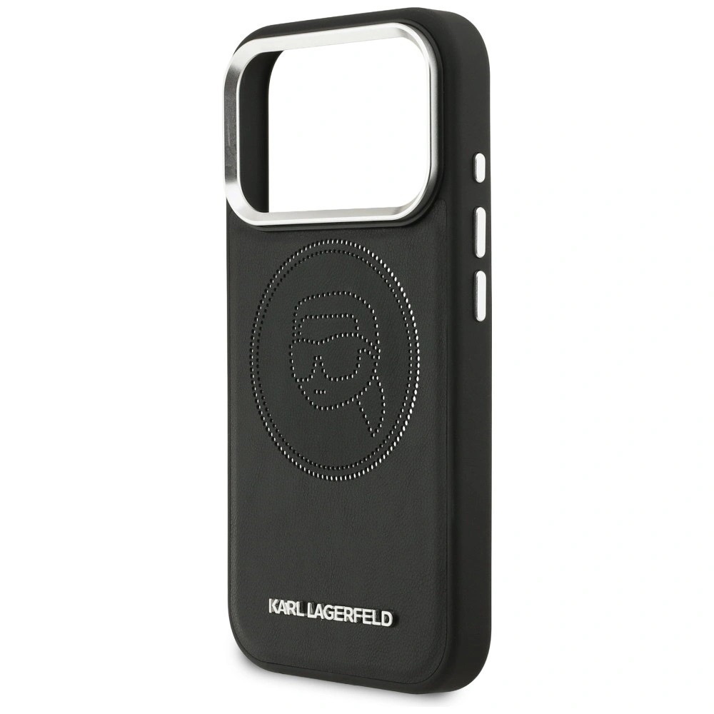 Zdjęcie do “Karl Lagerfeld K Head Point Logo MS czarny - etui iPhone 17 Pro”.