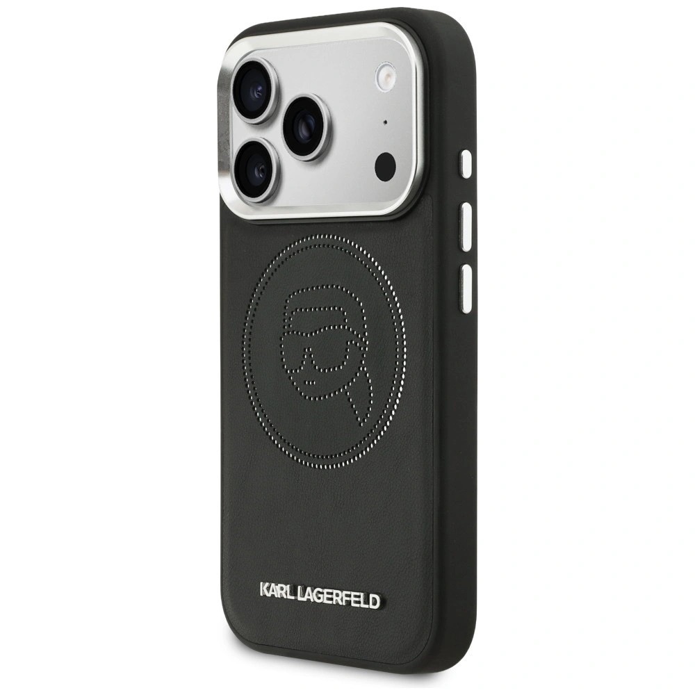 Zdjęcie do “Karl Lagerfeld K Head Point Logo MS czarny - etui iPhone 17 Pro Max”.