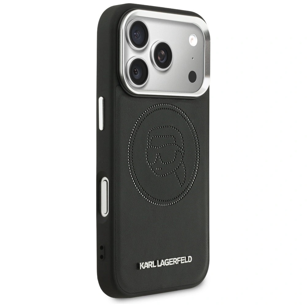 Zdjęcie do “Karl Lagerfeld K Head Point Logo MS czarny - etui iPhone 17 Pro Max”.