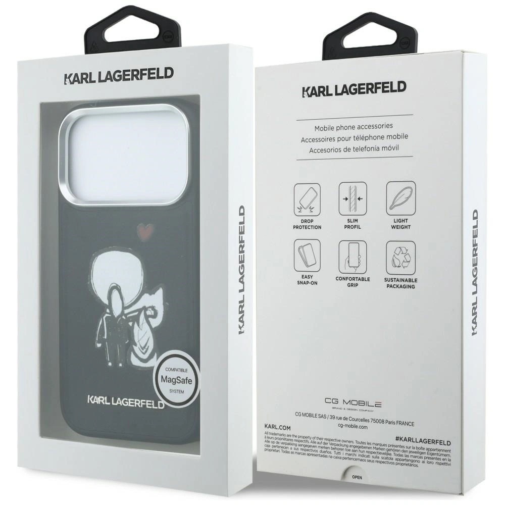 Zdjęcie do “Karl Lagerfeld Karl Choupette Back Logo MS czarny - etui iPhone 17 Pro Max”.