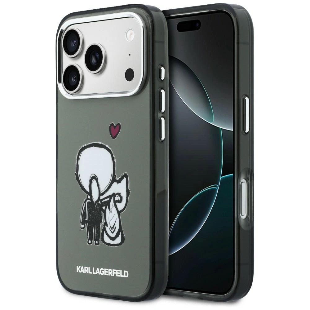 Zdjęcie do “Karl Lagerfeld Karl Choupette Back MS czarny - etui iPhone 17 Pro”.