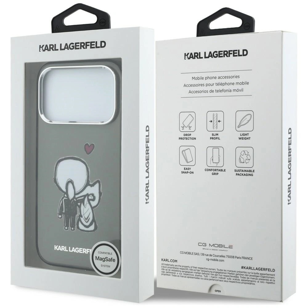 Zdjęcie do “Karl Lagerfeld Karl Choupette Back MS czarny - etui iPhone 17 Pro Max”.